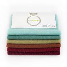 Load image into Gallery viewer, Paint Chips - 5" Squares<BR>Hand Dyed Wool Nature Solid <BR>by Sue Spargo
