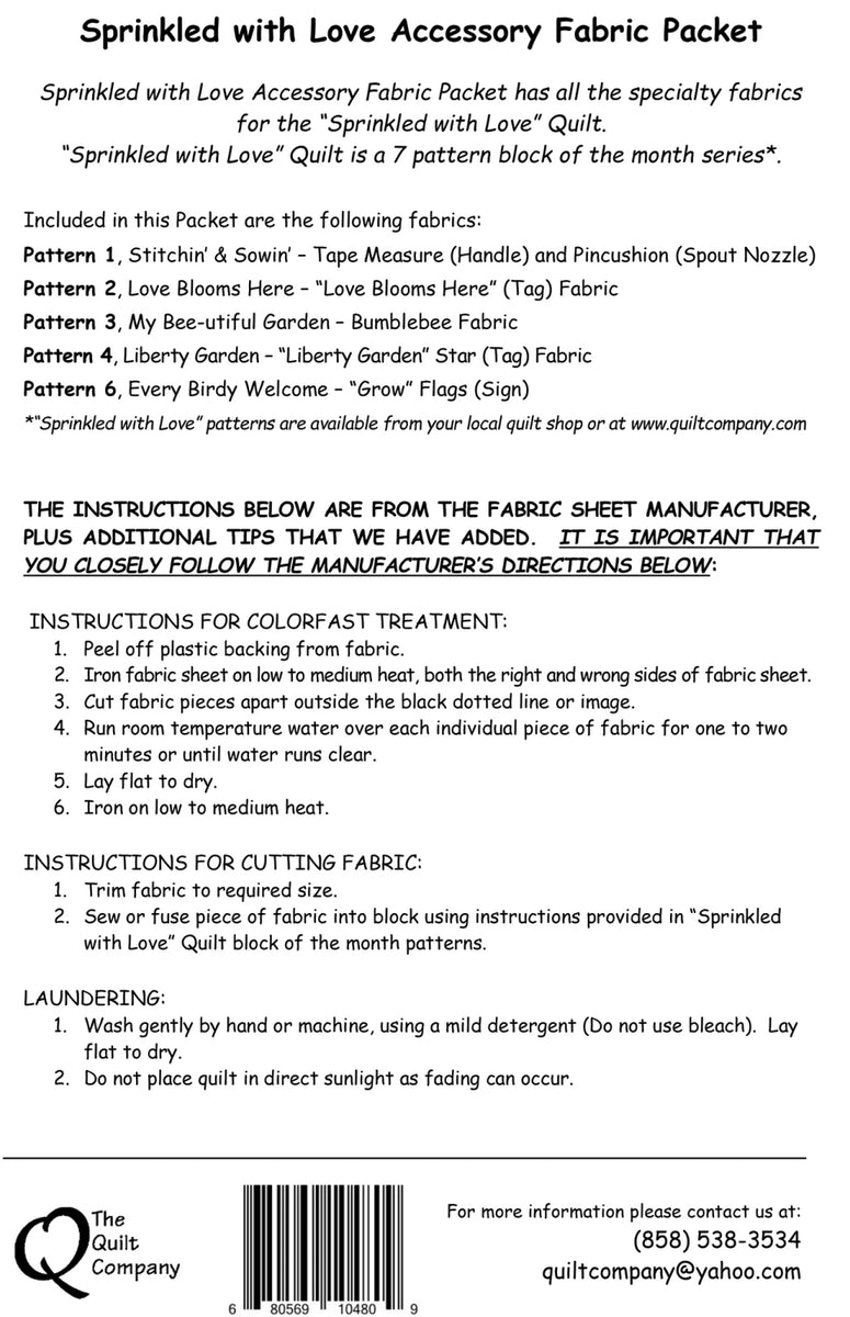 Sprinkle With Love PatternsBundle & Save – Barn Chick Quilts