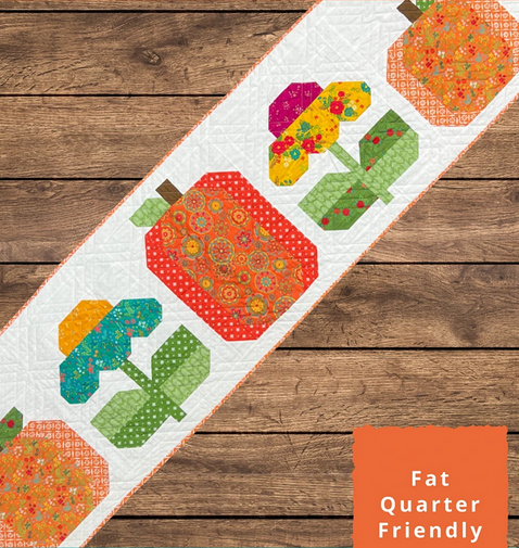 Pumpkins & Petals Table Runner