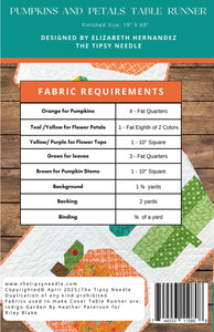 Pumpkins & Petals Table Runner