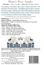 Load image into Gallery viewer, Winter Peace Sampler<BR>Cross Stitch Pattern
