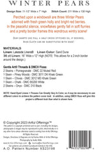 Load image into Gallery viewer, Winter Pear<BR>Cross Stitch Pattern
