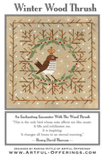 Load image into Gallery viewer, Winter Wood Thrush<BR>Cross Stitch Pattern
