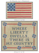 Load image into Gallery viewer, Where Liberty Dwells<BR>Cross Stitch Pattern

