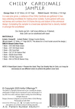 Load image into Gallery viewer, Chilly Cardinals Sampler&lt;BR&gt;Cross Stitch Pattern
