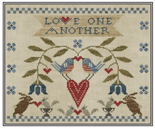 Load image into Gallery viewer, Love One Another<BR>Cross Stitch Pattern
