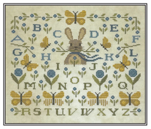 Load image into Gallery viewer, Butterfly Meadow<BR>Cross Stitch Pattern
