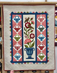 Baskets, Birds & Blooms Wall Hanging