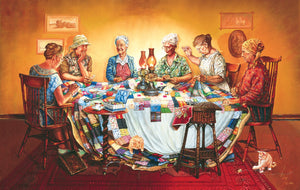A Quilting Party Jigsaw Puzzle