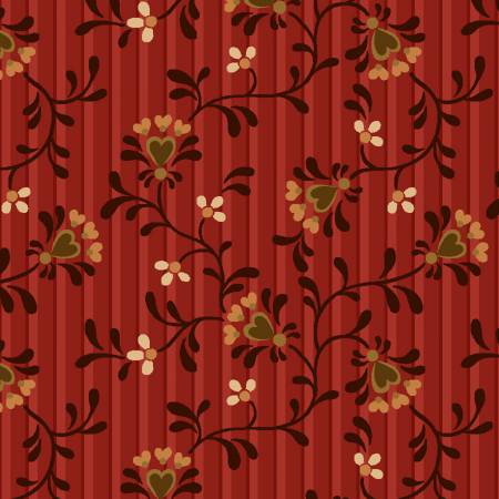 Henry Glass Fabric Berries & Blossoms 8835-88