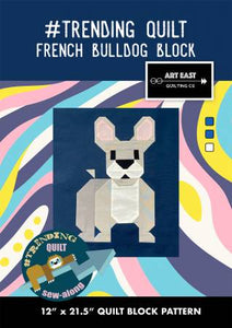 TRENDING QUILT - French Bulldog Block