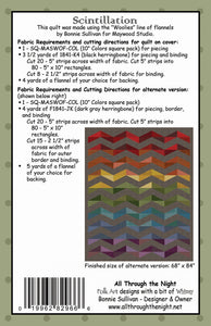 Scintillation Quilt Kit or Pattern