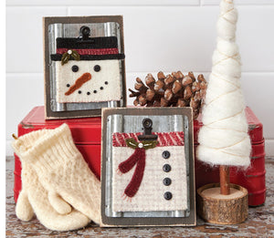 Simply Square - Snowmen Ornament