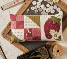 Load image into Gallery viewer, Strawberries and Cream Pincushion
