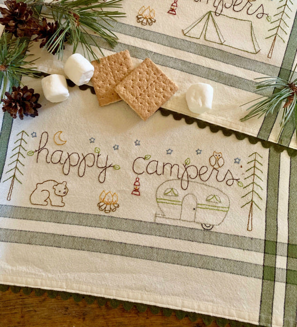 Dishtowel Kit - Happy Camper Dishtowel