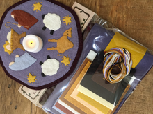 Load image into Gallery viewer, Nativity Candle Mat Pattern and or Kit

