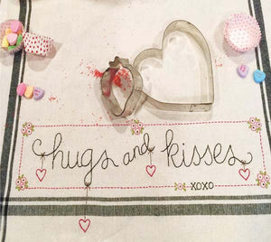 Dishtowel Kit - Hugs & Kisses