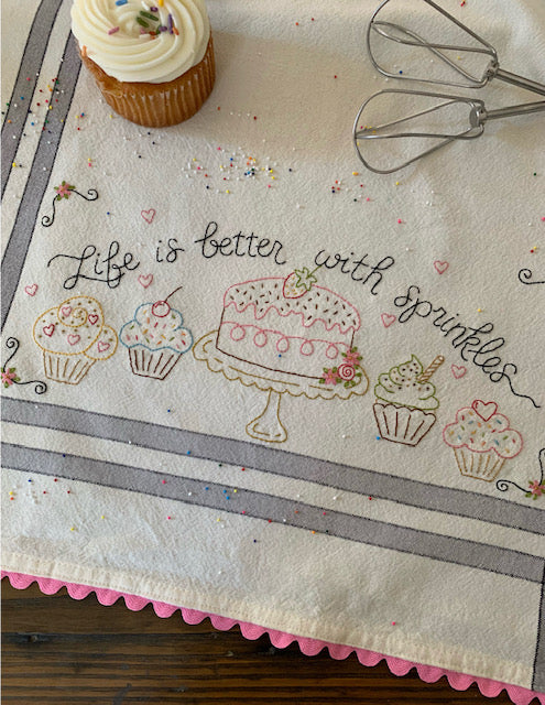 Dishtowel Kit - Life is Better With Sprinkles