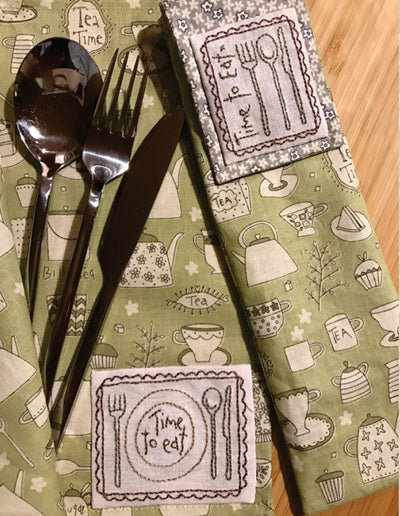 Hatched and Patched Time to Eat Cutlery Pouch