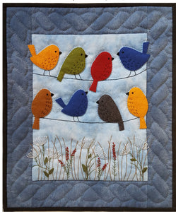 Birds on Wires Wall Quilt Kit