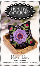 Load image into Gallery viewer, Purple Posie Pin Cushion Pattern
