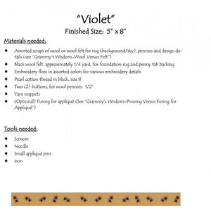 Violet Kit and or Pattern