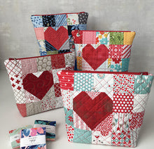 Load image into Gallery viewer, Be Mine Heart Zipper Pouch
