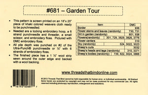 Garden Tour Punchneedle Embroidery