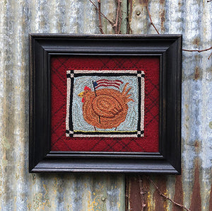 Big Red Punchneedle Embroidery