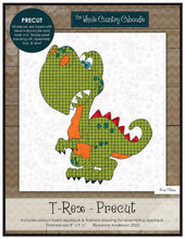 Load image into Gallery viewer, T-Rex Precut Fused Applique Pack
