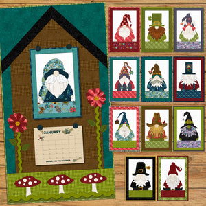 Gnome for the Holidays Calendar Applique Quilt Precut Pack